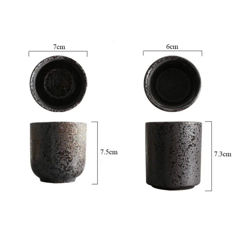 Креативная керамическая чашка для воды в японском ретро стиле ручная роспись