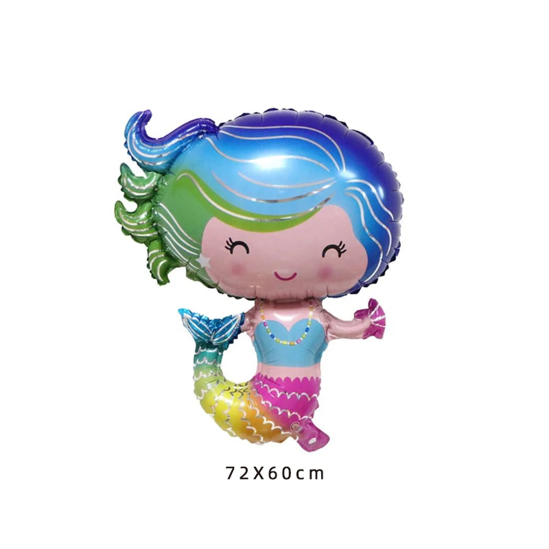 Русалка Алюминиевые шарики для свадебного украшения вечерние принадлежности