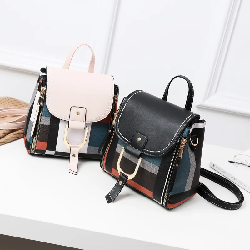 

Pu Leather Women's Large Capacity Designer Shoulder Bag New Fashion Women Handbag School Bags For Teenager Female Casual Tote