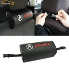 Автомобильная индивидуальная подушка для подголовника автомобиля ACURA, поддерживающая подушка из углеродного волокна, универсальные съемные автомобильные аксессуары