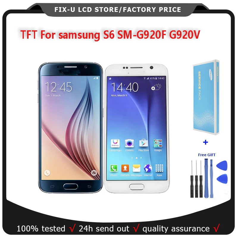 ЖК экран и дигитайзер для Samsung Galaxy S6 G920F G920V G920T OEM|Экраны мобильных телефонов| |