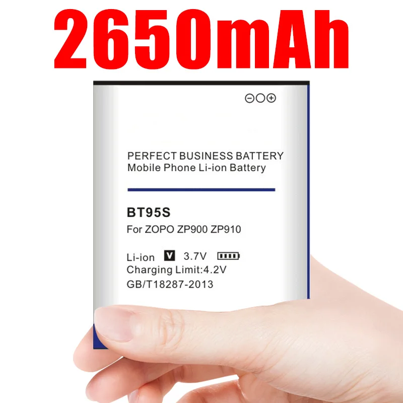 Мобильный телефон 2650mAh BT95S Аккумулятор для смартфонов ZOPO ZP900 zp910 zp908 zp900s zp900h hero h9300 | Аккумуляторы для мобильных телефонов -1000007699782