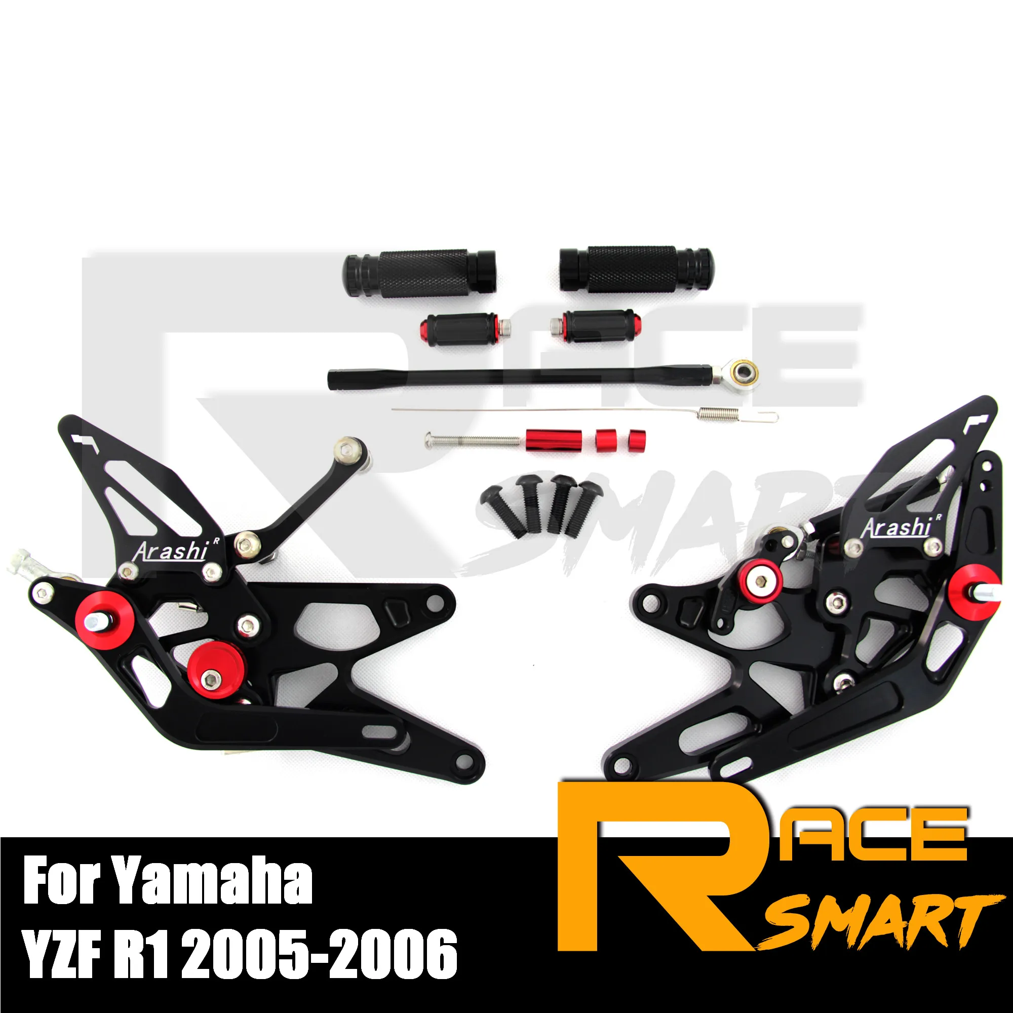 CNC регулируемые Задние подножки для YAMAHA YZF R1 2005 2006 R 1 R-1 ног педали аксессуары