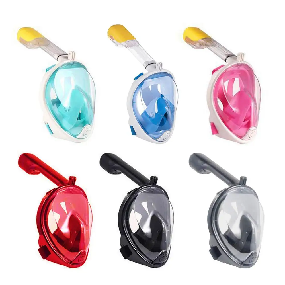 

Children Underwater Scuba Anti Fog Full Face Diving Mask Snorkeling Set Respiratory Masks Safe And Waterproof Swimming Equipment