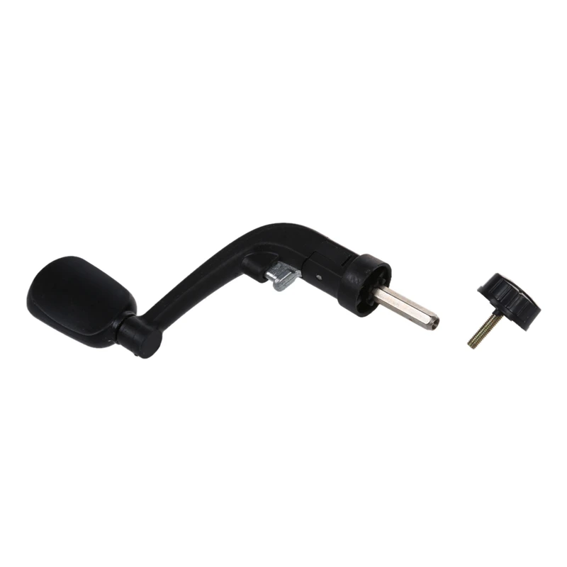 Folding Rotary Plastic Fishing Spinning Reel Handle Repair Parts Black | Спорт и развлечения