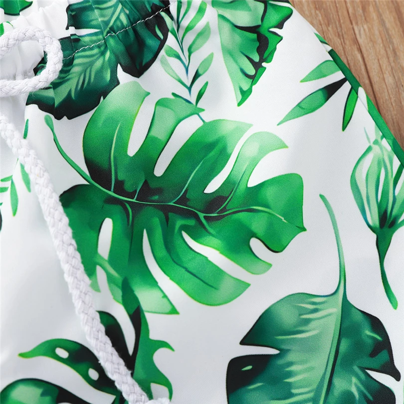 Toddler Baby boys Swimwear kids Floral Paisley Polyester Casual Elastic Waistband Beach bathing clothes Summer A40 |