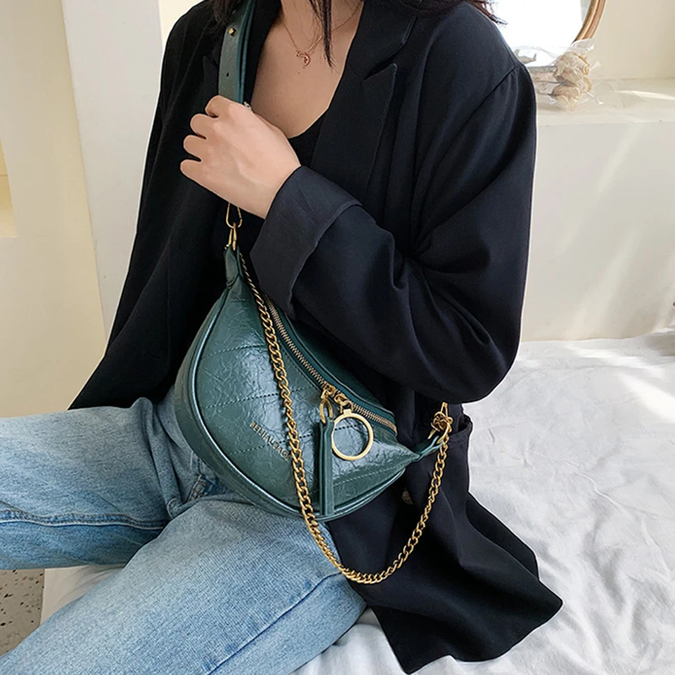 Сумка мессенджер Oswego Женская из искусственной кожи с цепочкой 2019|Сумки ручками| |