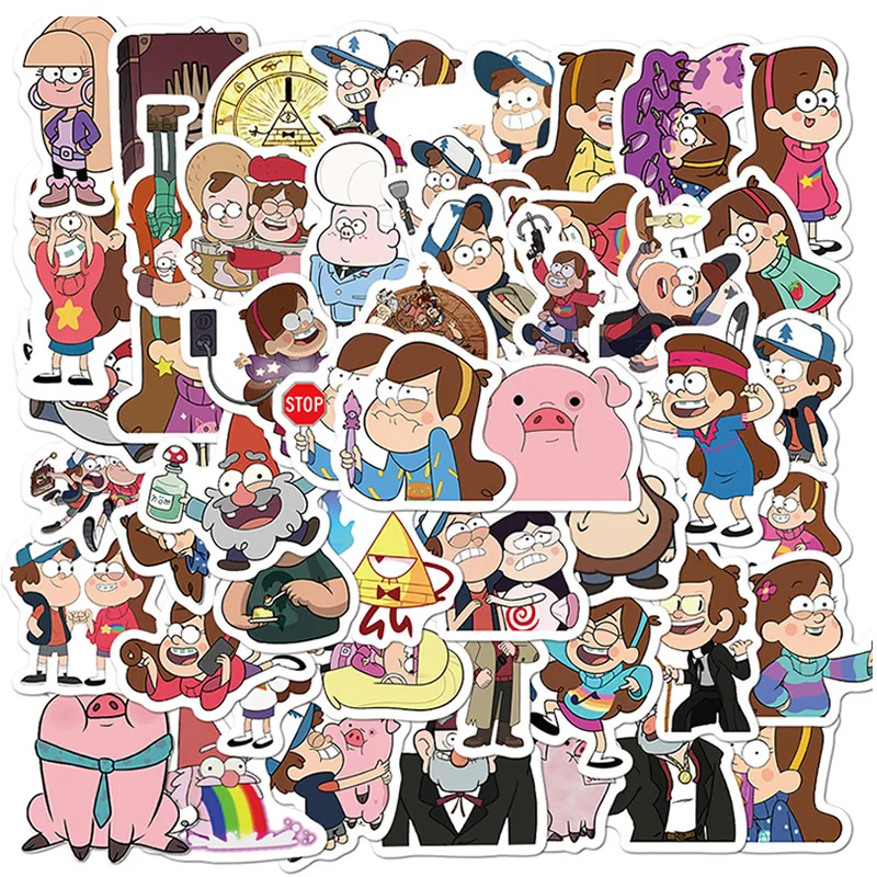 10/30/50 шт. милые Мультяшные аниме наклейки велосипед скейтборд гитара ноутбук