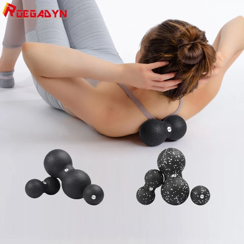 Резиновый фитнес мяч для массажа ROEGADYN роликовый РЕЛЭКС мышц мини мячи пилатеса