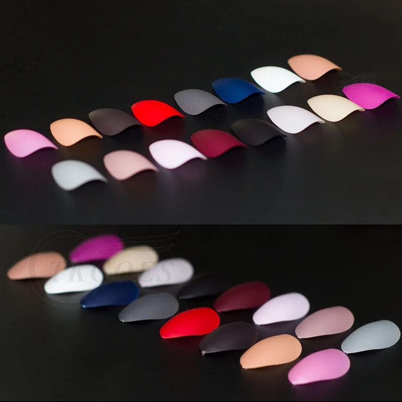 24 шт./компл. накладные ногти из белого миндаля матовая отделка на шпильке полное