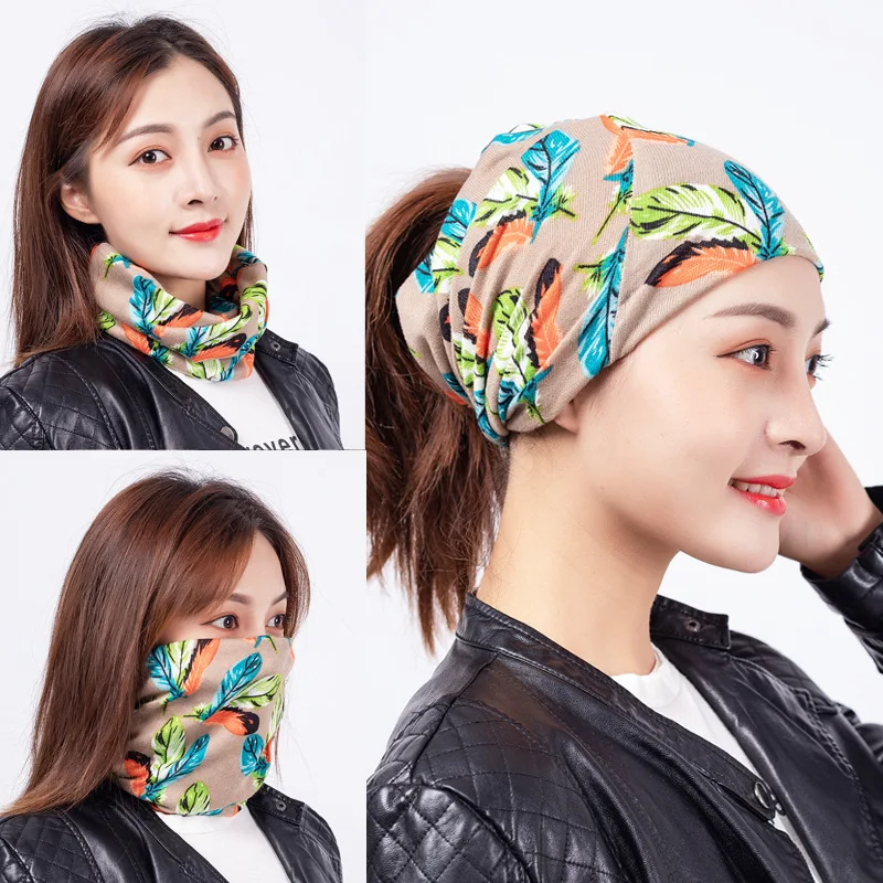 Женские Ретро головные уборы с буквенным принтом тонкая шапка Baotou унисекс шарф