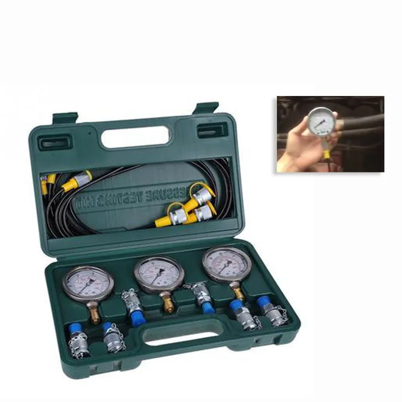 

Портативный ящик для манометра экскаватора, комплект для гидравлического манометра экскаватора, набор для проверки ремонтного манометра