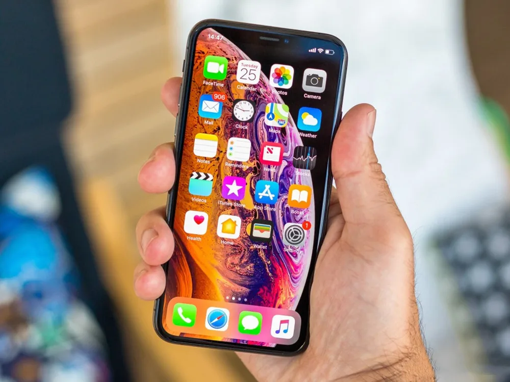 Разблокированный смартфон Apple iPhone XS 5,8 дюйма с функцией распознавания лица и NFC ПЗУ 64 Гб/256 ГБ с шестиядерным процессором Apple Pay
