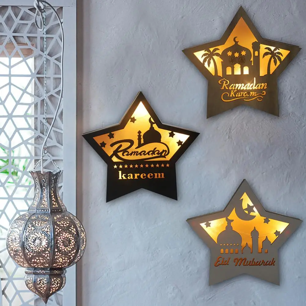 

Светодиодный светильник Луна Звезда Рамадан Яркий яркий светильник исламский мусульманский ИД используется для украшения домашвечерние