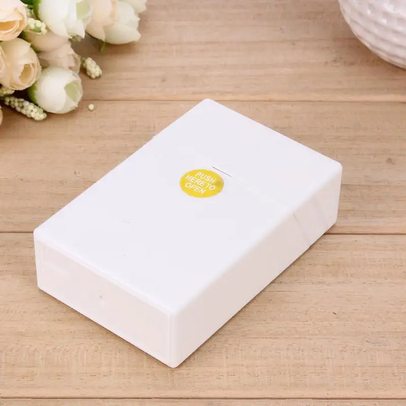 Модный Портативный Карманный чехол для сигарет пластиковый контейнер хранения