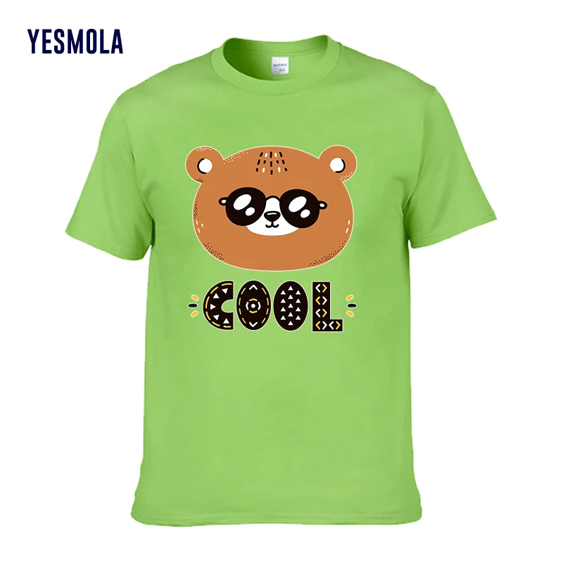 

YESMOLA Women's T-shirt Cool Cartoon Bear Pattern Cotton T Shirt Female Print Shirts 90s Girls Summer Fashion Clothes