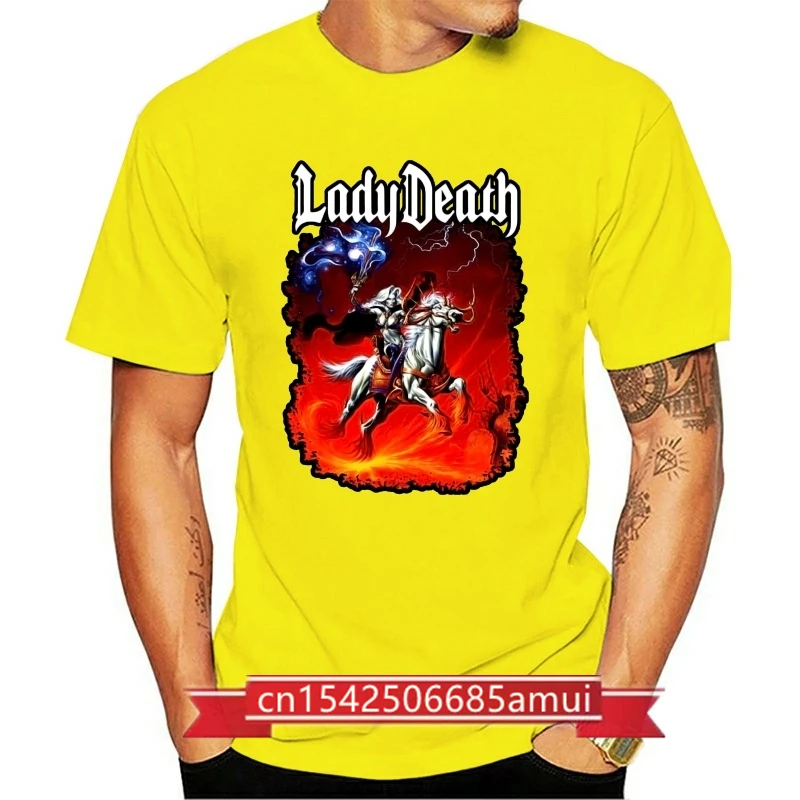 

Lady Death Riding Nightmare Mens T-Shirt Size S-M-L-XL-XXL