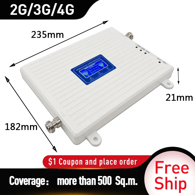Двух частотах 1800/2100 МГц GSM DCS WCDMA LTE 3G 4 Гб двухполосный усилитель сигнала
