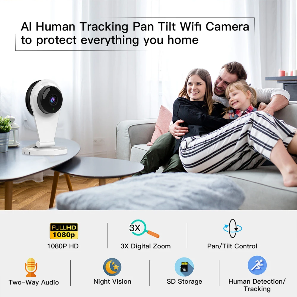 Аудио Мини Wifi камера безопасности Детский монитор P2P видео рекордер |