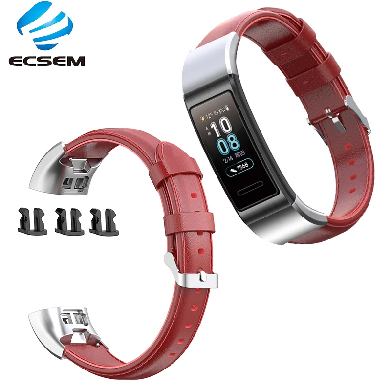 Кожаный браслет для huawei band 3/Band 3 Pro/TER-B09/TER-B29 Смарт-часы аксессуары замена браслета