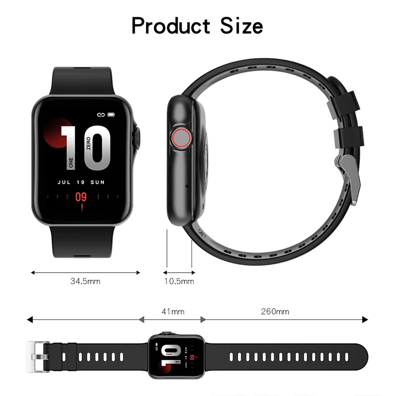 

2021 men's Smart watch Call waterproof 1.6 inch Big screen Music Player Heart Rate Tracker Alarm Clock watches for apple xiaomi