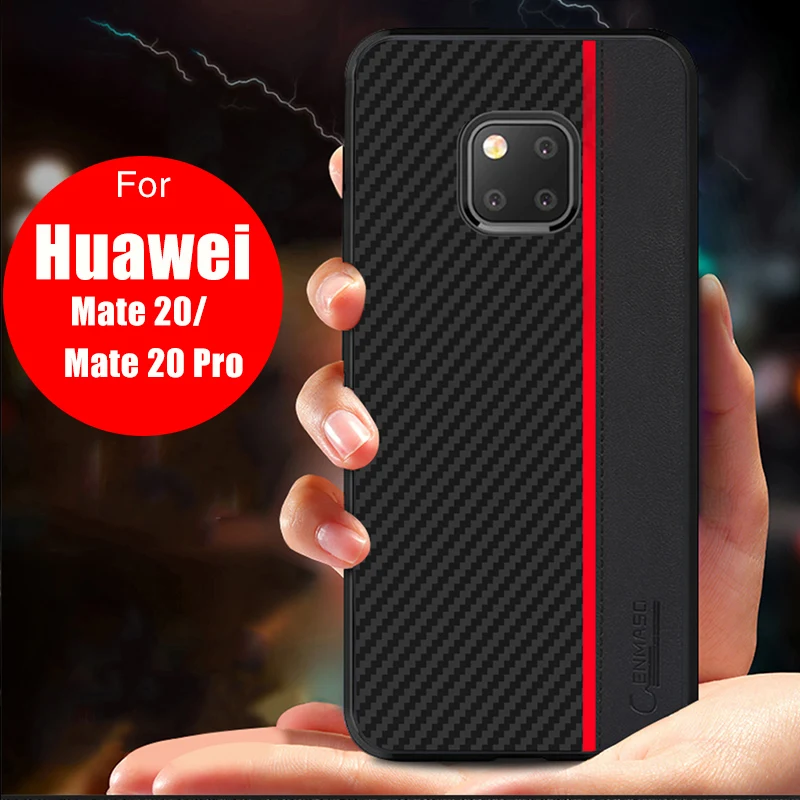 Чехол для huawei mate 20 Pro, чехол для huawei mate 20 Pro Текстура углерода, Противоударная защита, чехол для телефона