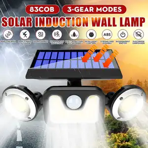2 шт. настенный светильник на открытом воздухе водонепроницаемый Солнечный Str производители прямые продажи микроволновый датчик человеческого тела вращающийся внутренний двор
