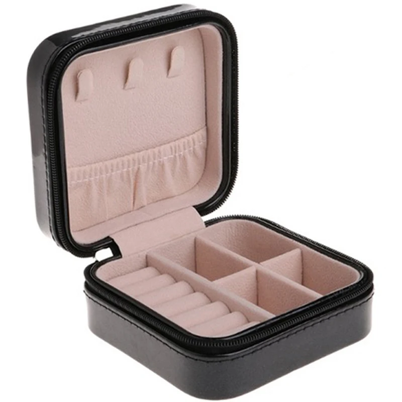 Портативная мини-шкатулка для макияжа мужчин и женщин с бархатной подкладкой