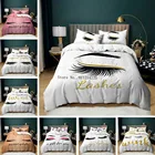 Комплект постельного белья для девушек из 23 предметов с изображением ресниц