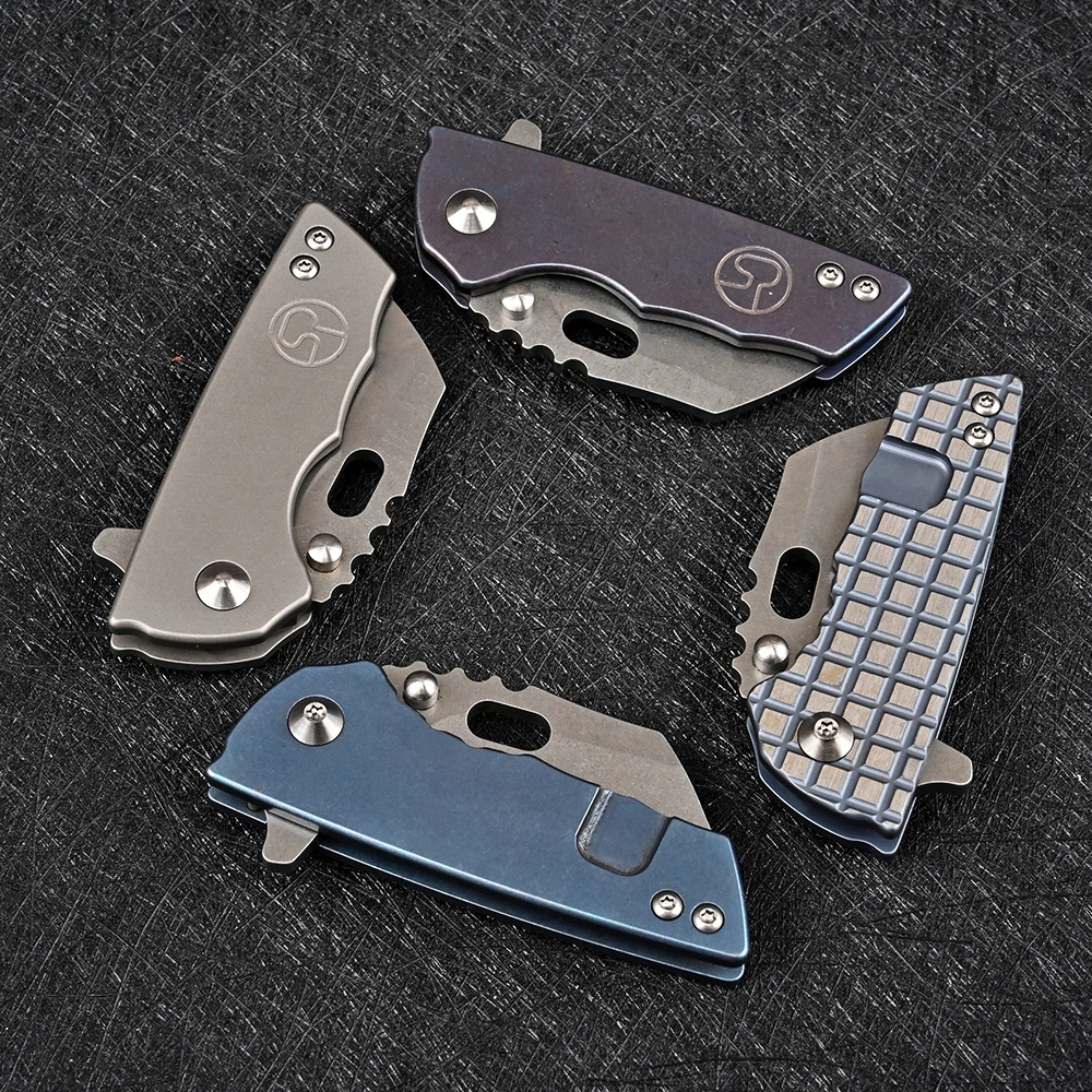 Карманный нож Kawai из титанового сплава уличный походный инструмент для