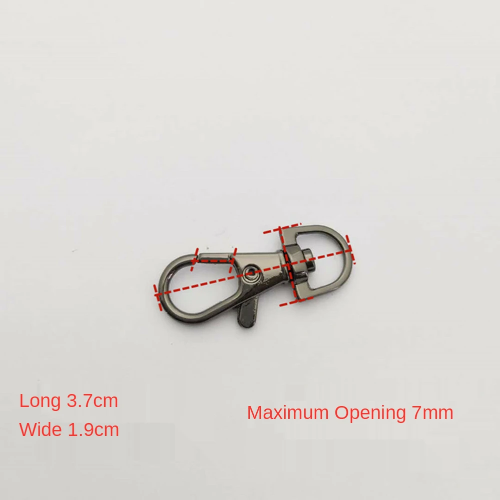 

1pcs Metal Swivel Trigger Lobster Clasp Snap Hook Key Chain Ring Lanyard Diy Craft Outdoor Backpack Bag Parts Accessories