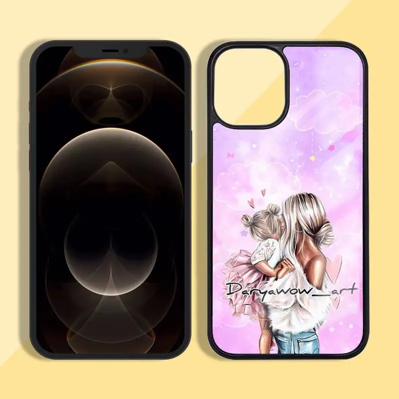 

Woman Girl super mom Phone Case Silicone TPU+PC For iPhone11 12 mini Pro MAX 7 8 Plus X XR XS Samsung S20 10 9 8 Plus ultra