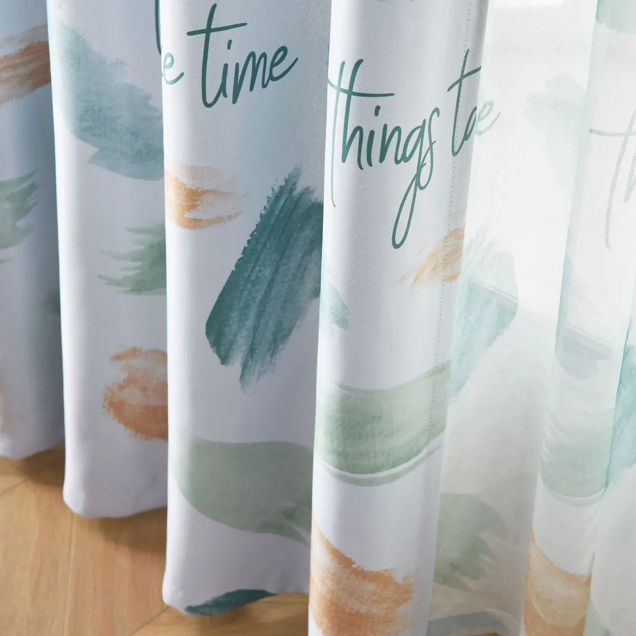 Зеленые оранжевые затемненные занавески с листом для спальни современные