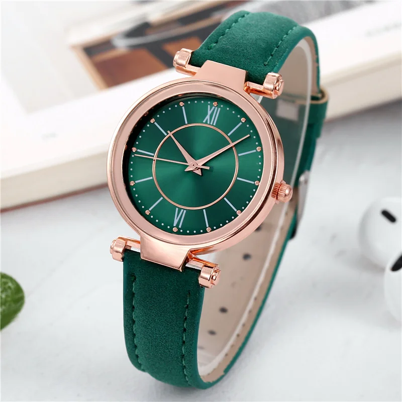 Женские кварцевые наручные часы с цифрами рома | Наручные