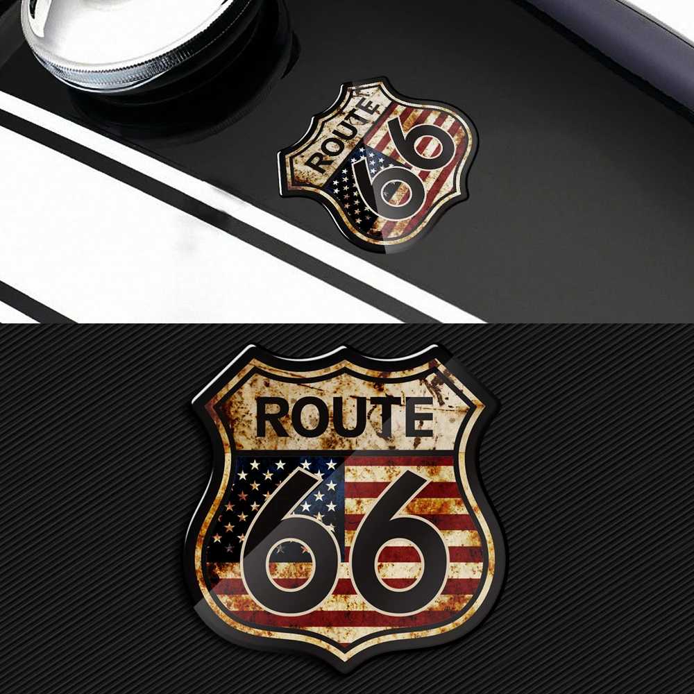 3D наклейки для мотоцикла US The Times Route 66 Harley индийский мотоцикл|Наклейки и стикеры| |