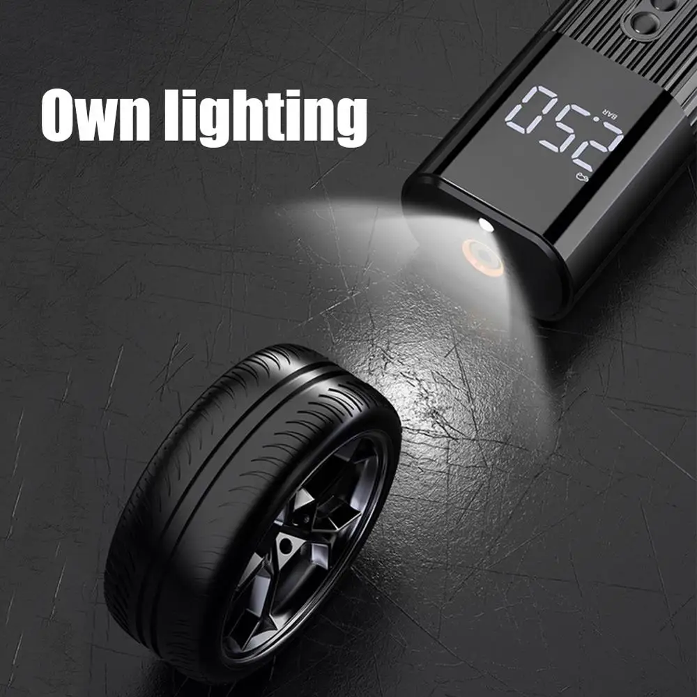 Мини портативный Электрический автомобильный воздушный компрессор насос шинный