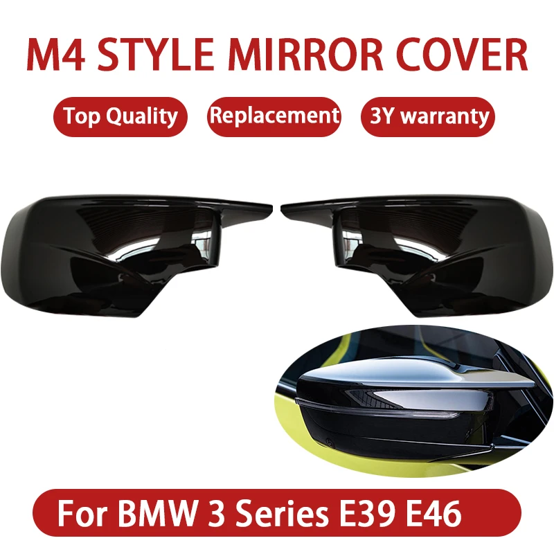 

Для BMW 3 серии E46 E39 1998-2005 M3 Стиль Зеркало заднего вида шапки крыло автомобиля Зеркало Обложка зеркало корпус сменная Часть Версия