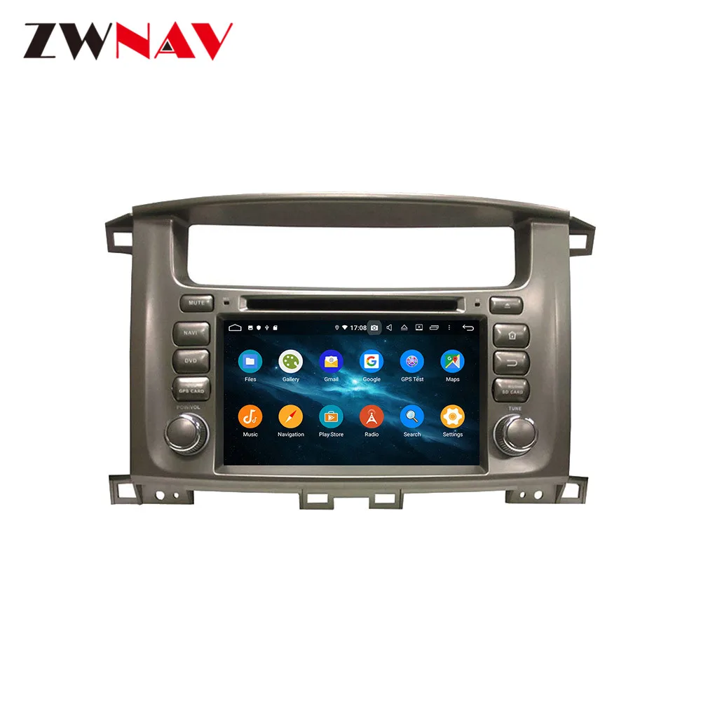 Android 10 IPS экран PX6 DSP для TOYOTA LAND CRUISER 100 1998 1999-2007 автомобильный DVD-плеер GPS