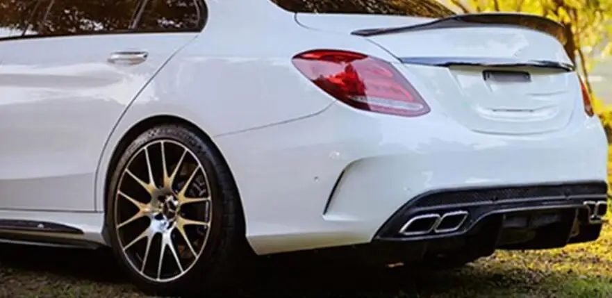 Высокое качество углеродного волокна задний багажник спойлер крыло подходит для