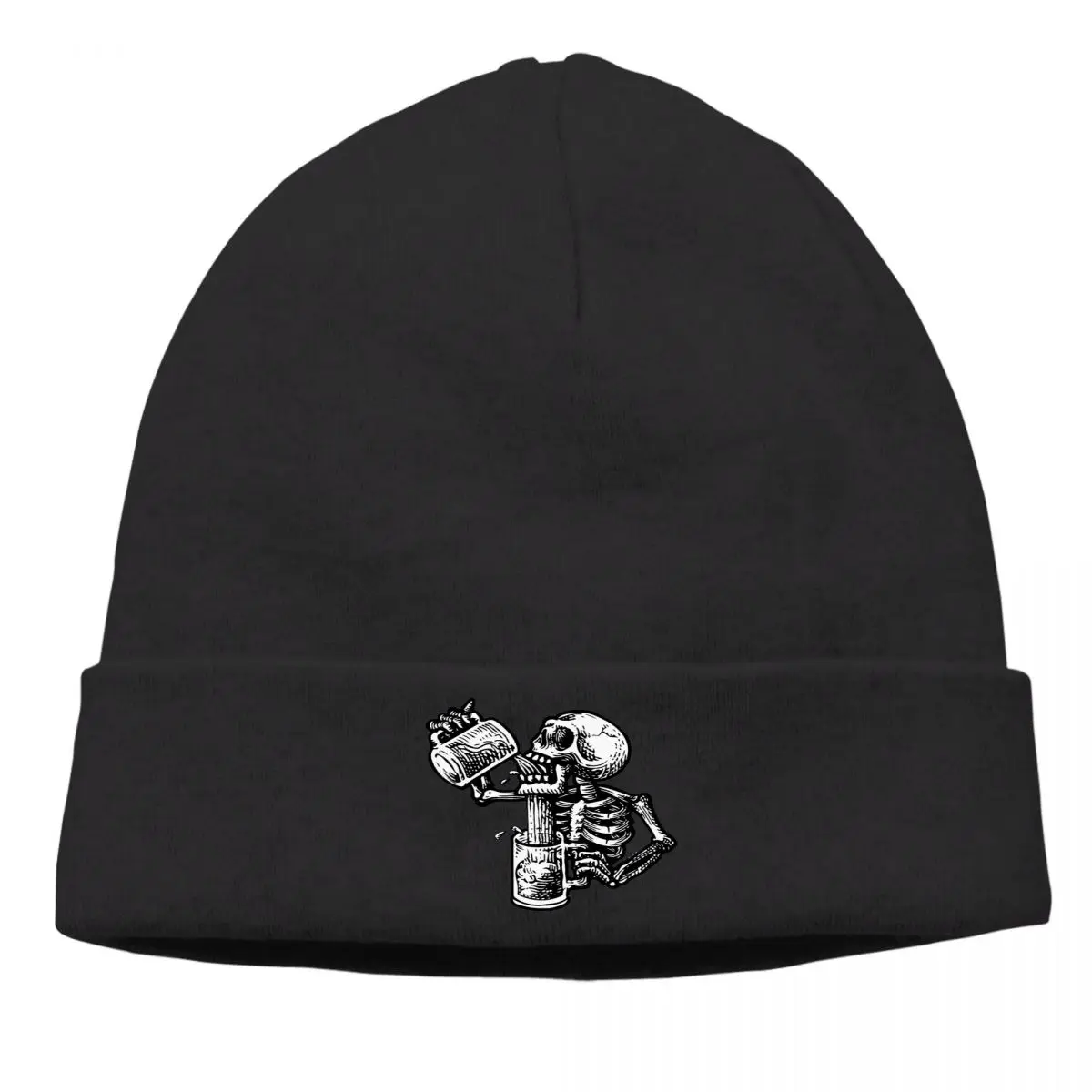 

Bonnet Beers Art Culture Cycling Knit Hat Drunk Skull Winter Warm Design Skullies Beanies Caps
