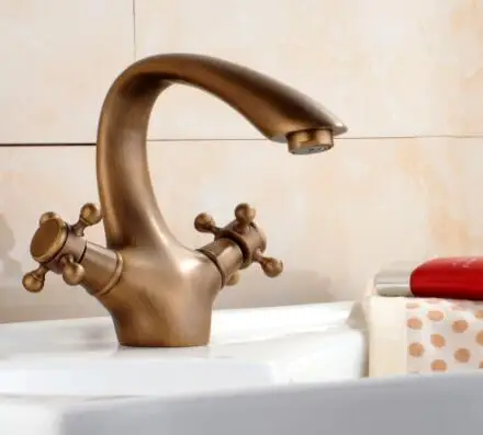 Vidric античный смеситель Бронзовый Матовый для раковины Европейский Смеситель