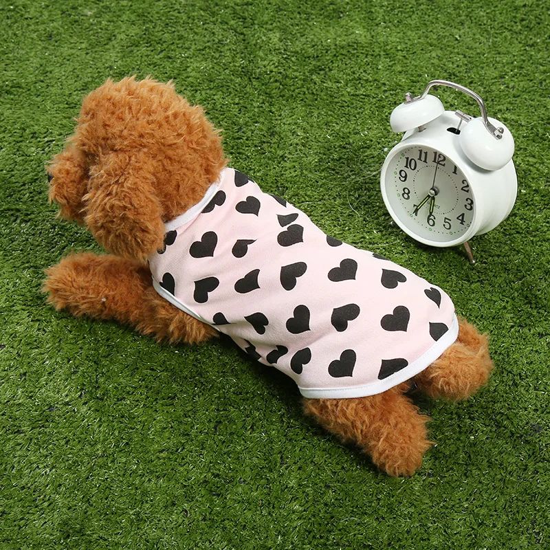 

Summer Dog Shirt Cotton Dog Clothes for small Dogs Pet Vest Comfortable Dog Costume Puppy T-Shirt Breathable Dogs Clothing