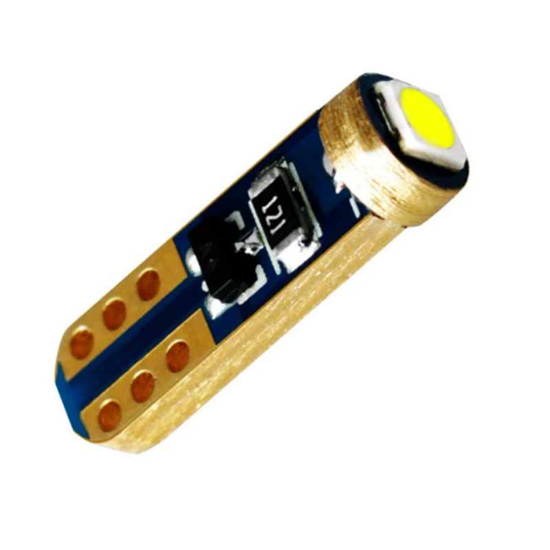 

10 шт., суперъяркие светодиодсветодиодный лампы T5 LED 3030 Φ 74 W1.2W W3W