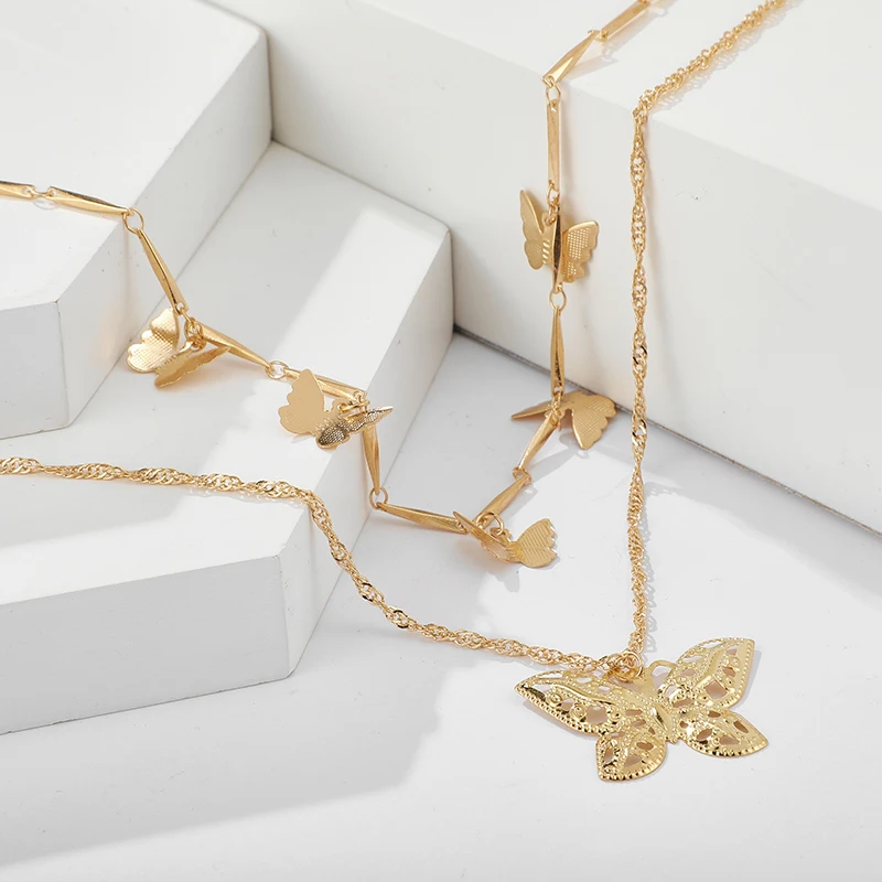Tocona элегантная красивая подвеска в виде бабочки ожерелье для женщин