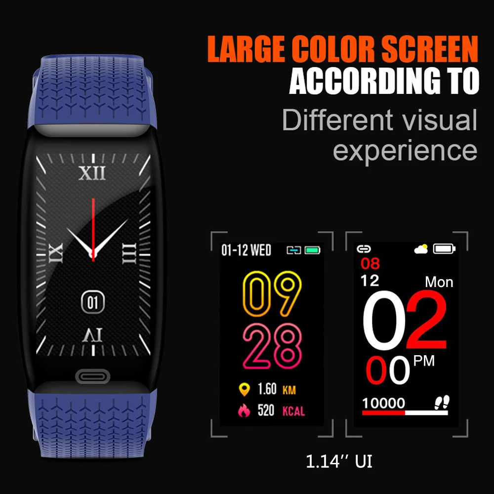 2020 Smart Wristband Fitness Bracelet Blood Pressure Measurement Heart Rate Waterproof Pedometer Band Watch |