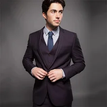 2021 New High-Quality Customized Men's Suit Notched Lapel Groom Wedding Fashion Design 3-Piece Set (Coat + Pants + Vest + Tie) (1)