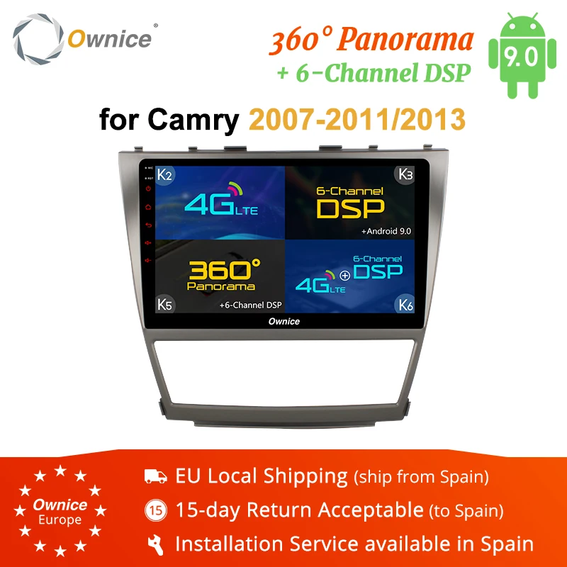 Ownice K3 K5 K6 Android 9 0 Восьмиядерный для Toyota Camry 2014 2015 2016 автомобильное радио DVD GPS