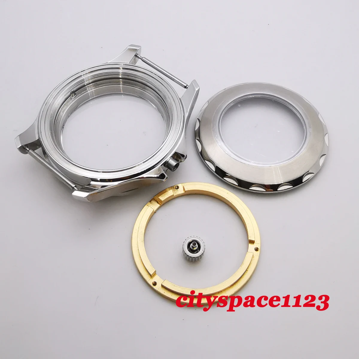 

41mm Rotating Bezel Sapphire Glass Watch Case Fit Miyota 8205/8215,ETA 2836 DG2813/3804 Automatic Movement Waterproof