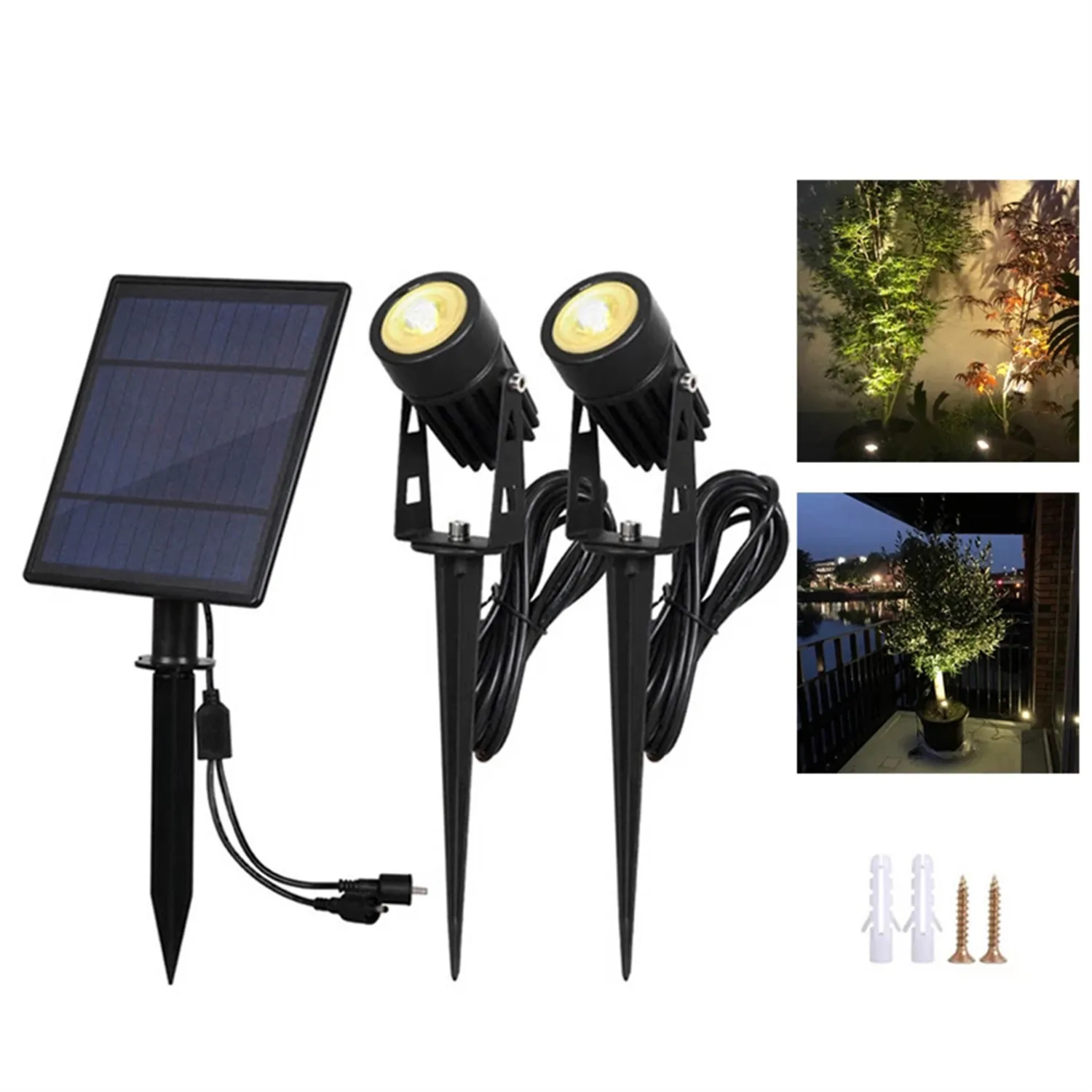 

LED Garden Solar Light Outdoor Spotlight Super Brightness Landscape Garden Lawn Lamp Landscape Spot Light Waterproof IP65 Ground