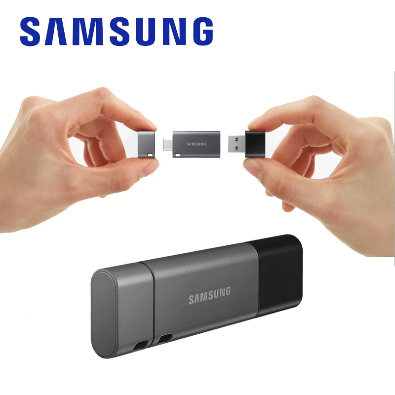 Samsung Pendrive DUO Plus USB 3 1 флэш накопитель 32 Гб 64 128 ГБ 256 металлическая карта памяти Type C Pen